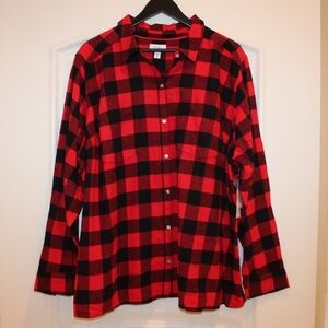 Croft & Barrow Buffalo plaid flannel shirt (women’s 3X) (NWT)